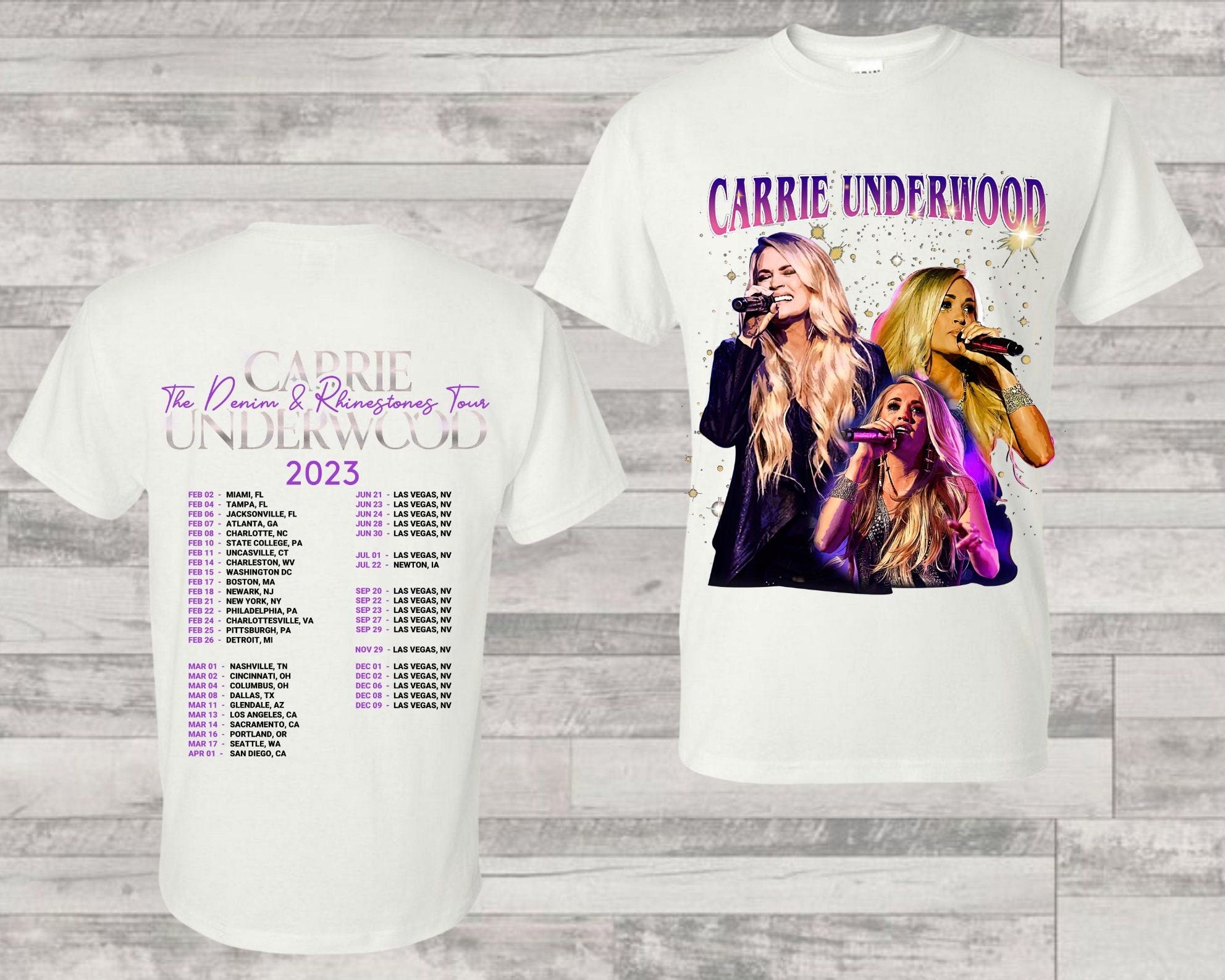 Discover Carrie Underwood 2023 TOUR CONCERT SHIRT Unsex Shirt