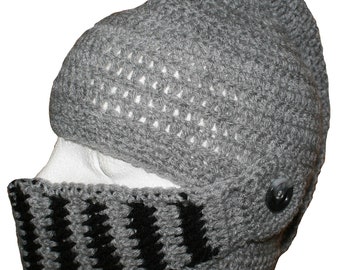 Knight Hat Hand Crocheted Hat  HH132