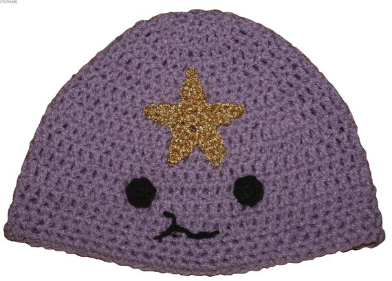 Hand Crocheted Lumpy Space Princess Hat 
