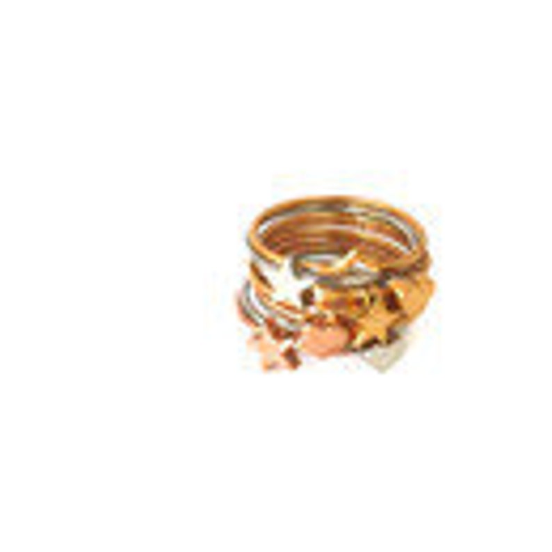 Ring ankle ring fine Ros\u00e9 gold Gr 52 stack ring