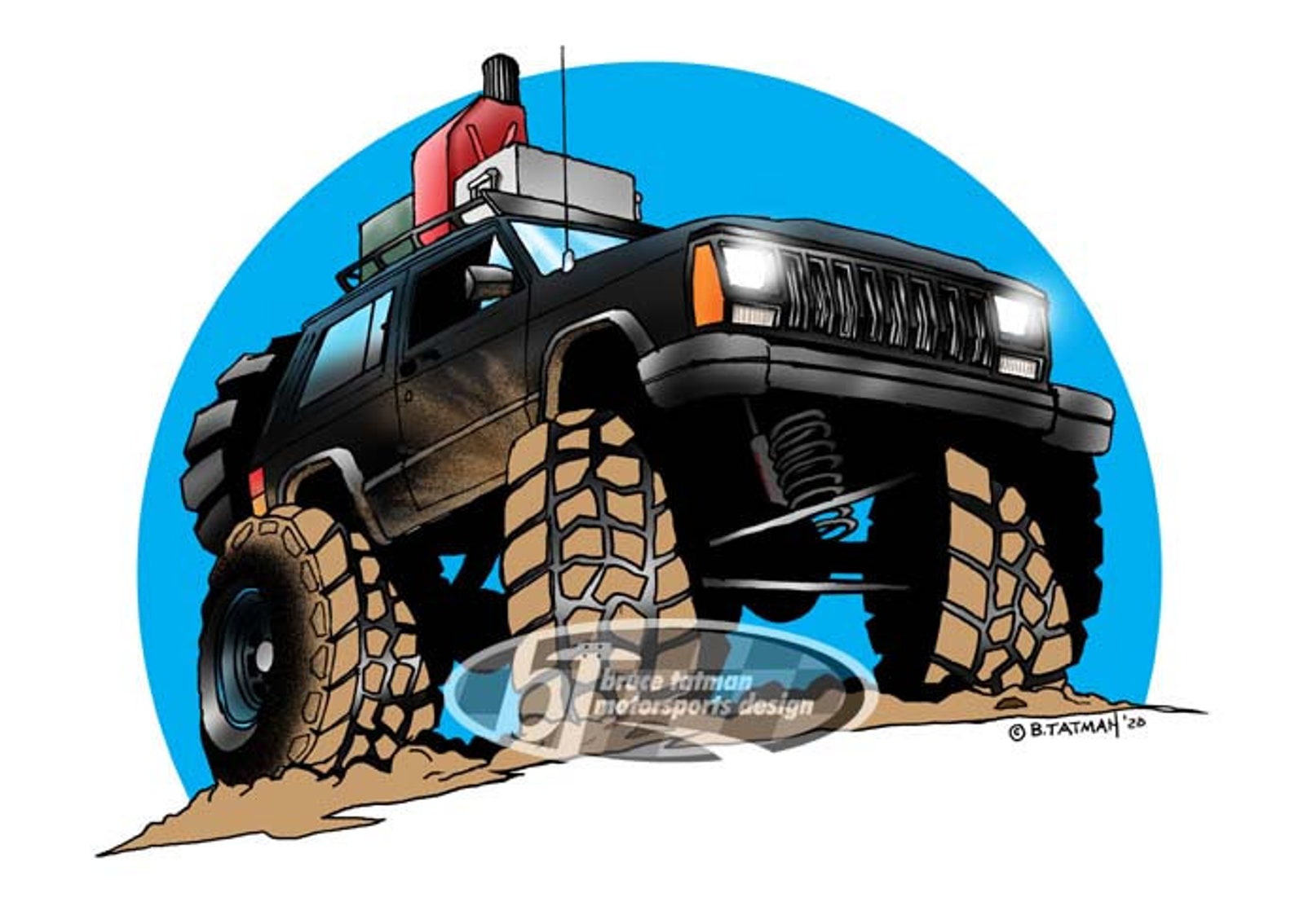 Jeep Cherokee XJ Sticker 2 Door Front View Etsy