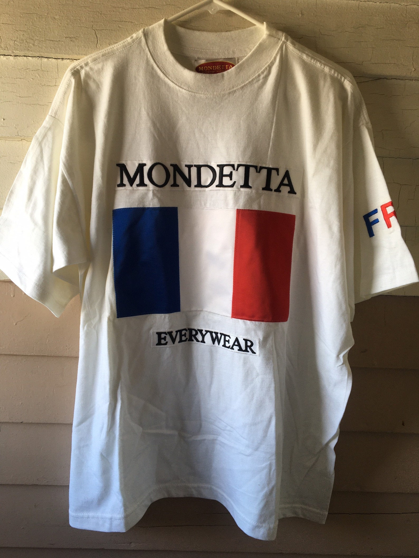 Mondetta France Flag Tshirt // VTG 90s Athletic Activewear | Etsy
