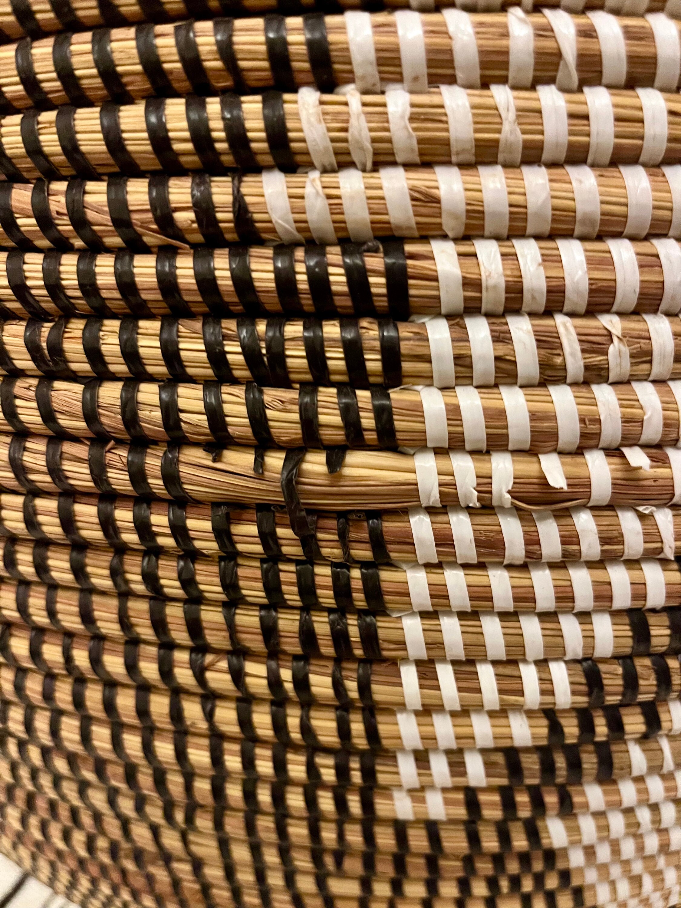 Giant Woven African Laundry Basket With Handles and Lid Blue - Etsy
