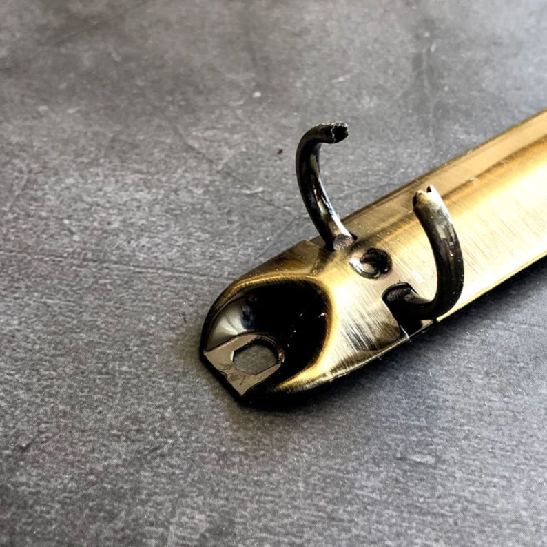 ANTIQUE BRASS ring binder mechanism hardware free U.S. Etsy