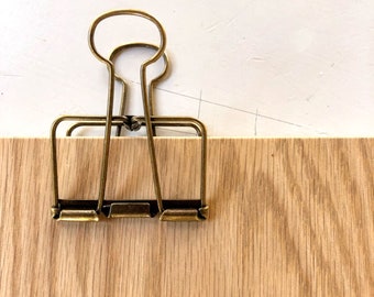 Rustic Natural Oak + Antique Brass clipboard. Simple style, top quality, easy to order