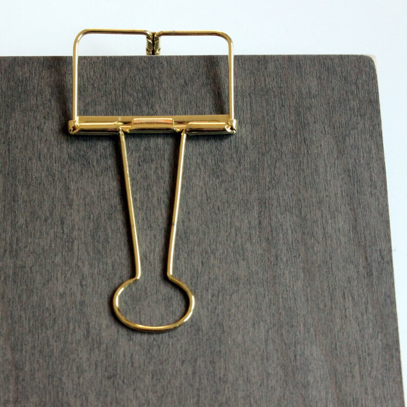 BLACK BRASS Wood Clipboards Binder Clip Style Clipboard for Etsy
