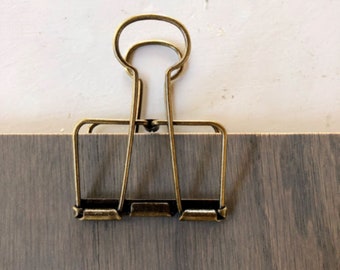 Weathered Gray + Antique Brass clipboard. Simple style, top quality, easy to order