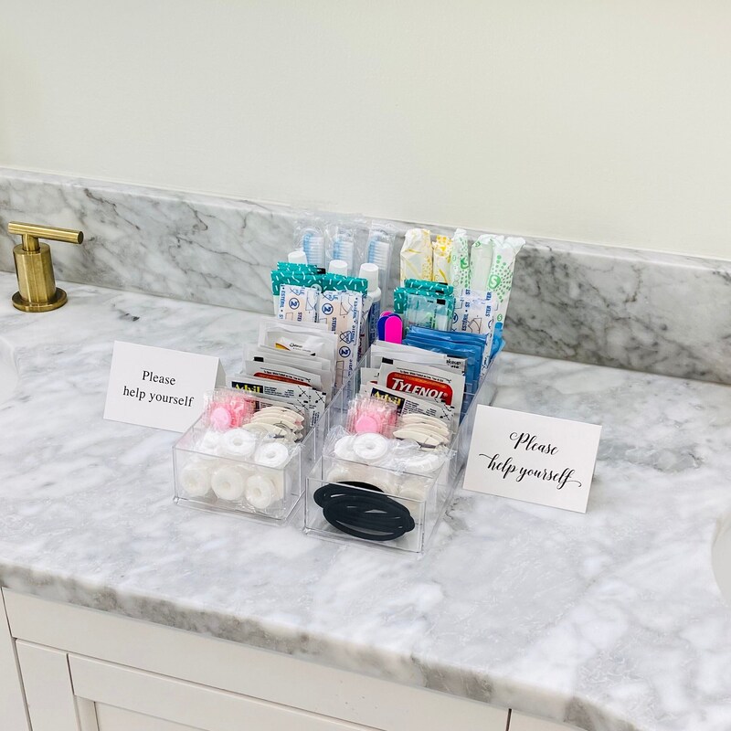Wedding Bathroom Basket - Etsy