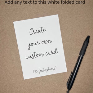 Create Your Own Custom Card Personalized Card Anniversary - Etsy