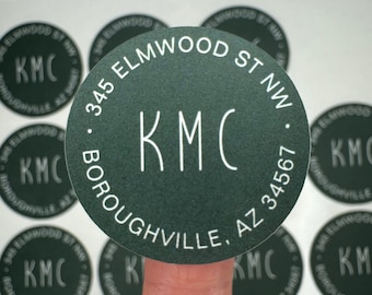 Custom Return Address Stickers - Pick your color - Sticker - Envelope Seals - Envelope Stickers - Return Address Seals - Matte Stickers- DIY