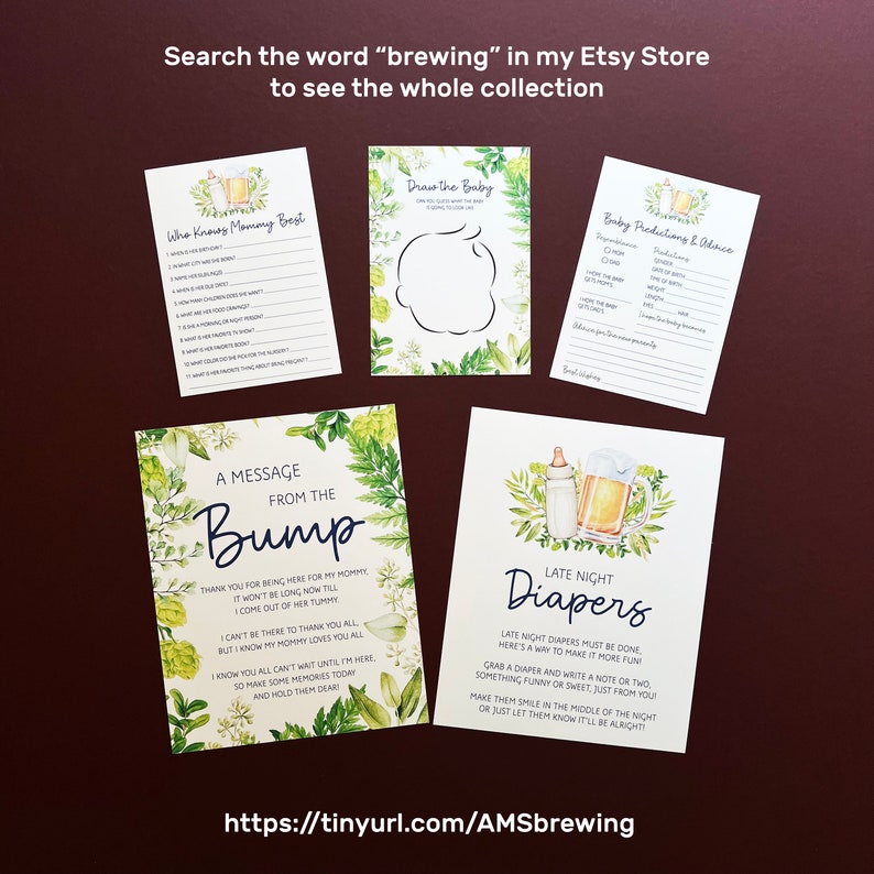 A Message From the Bump - Greenery Frame - Non Gender - Coed Baby ...