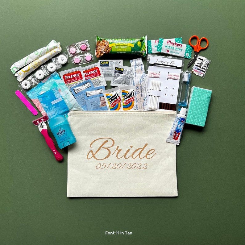 Large Natural Bridal Emergency Kit Bride Survival Kit Etsy