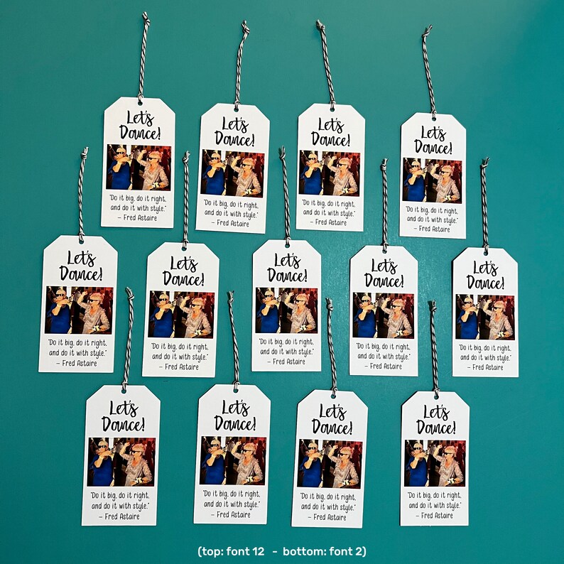 Custom Photo Gift Tags With Thread Personalized Gift Tags Etsy