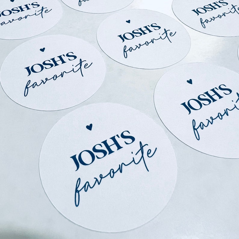 Name stickers for party favors, his and hers stickers, hers and hers stickers, his and his stickers, stickers for wedding, stickers for party
