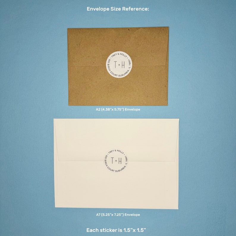 Receiving Copy Envelope Sticker Custom Return Address Stickers - Pick Your Color - Sticker - Envelope ...