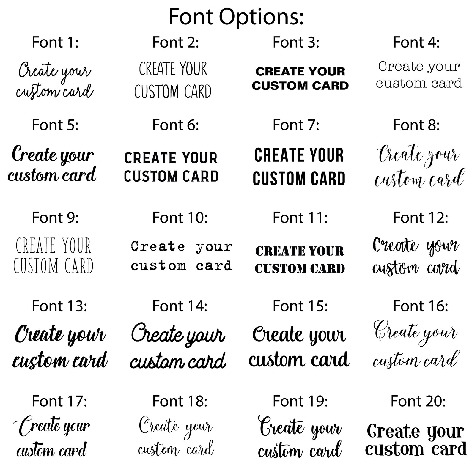 Create Your Own Custom Card Personalized Card Anniversary Etsy