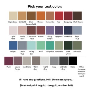 Color ink you can pick from.