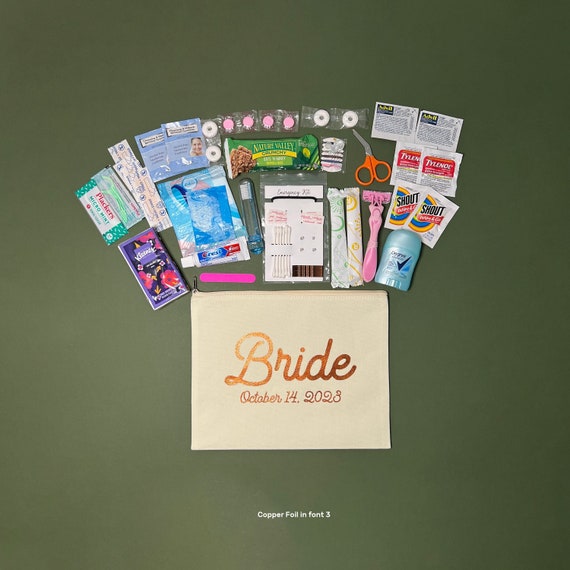 Large Natural Bridal Emergency Kit- Bride Survival Kit - Wedding Emergency  Kit - Bridal Shower Gift - Gift for Bride - Bridesmaid Gift