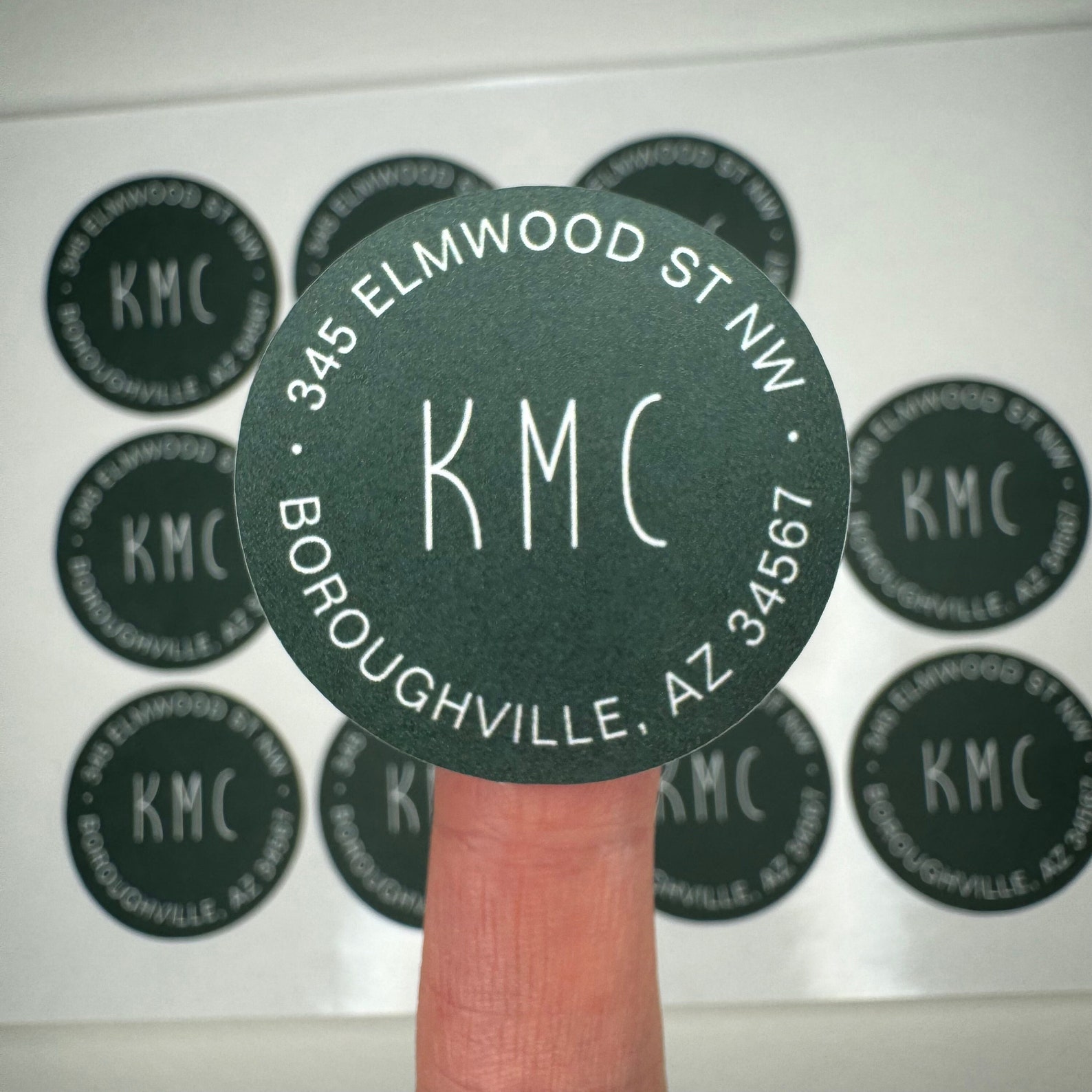 Custom Return Address Stickers - Pick Your Color - Sticker - Envelope ...