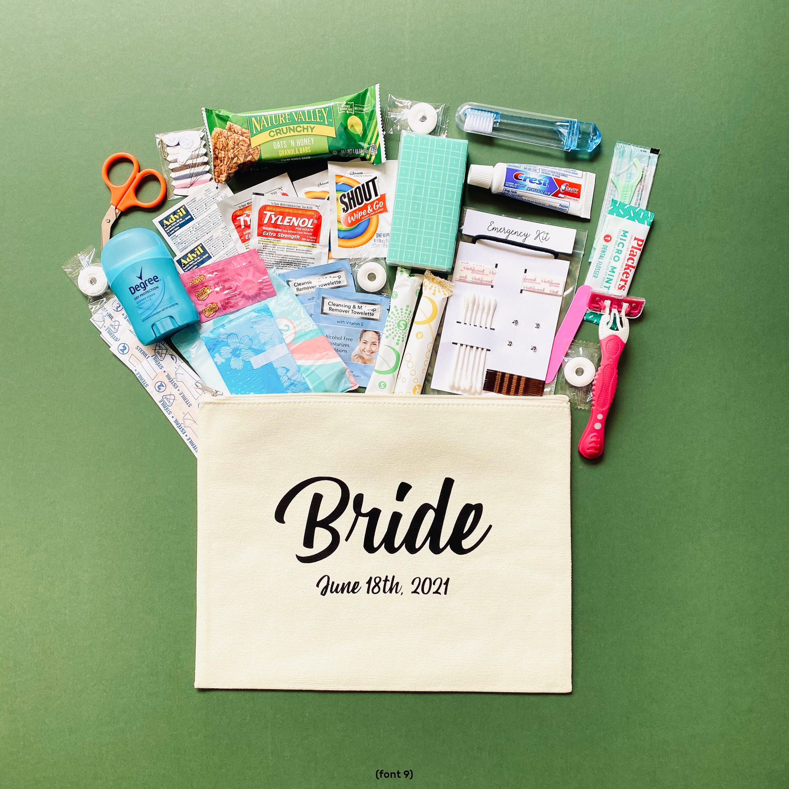 Large Natural Bridal Emergency Kit Bride Survival Kit Etsy