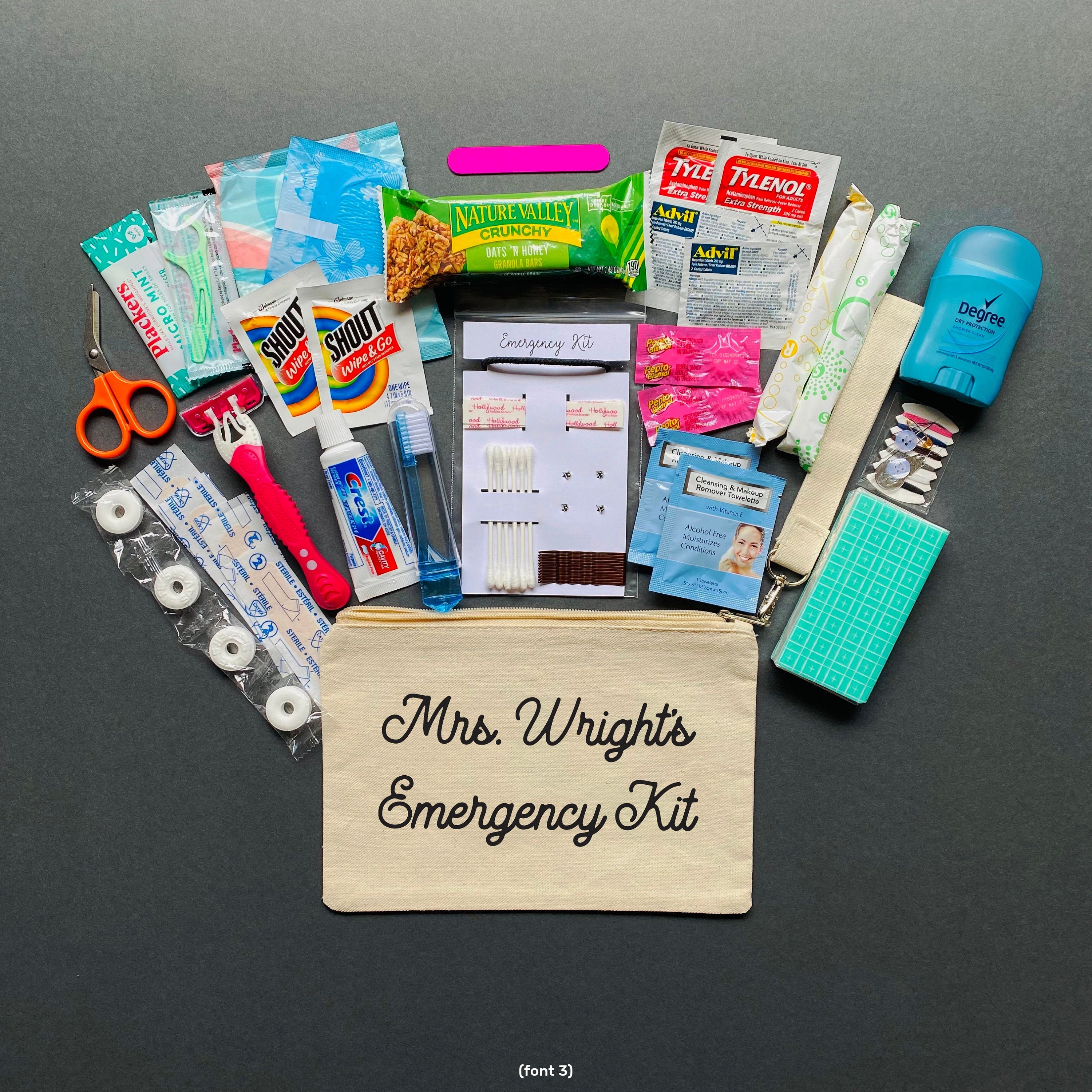 DIY  Bridal Emergency Kit - Something Turquoise