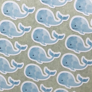 Whale Stickers Baby Shower Stickers Envelope Seals - Etsy