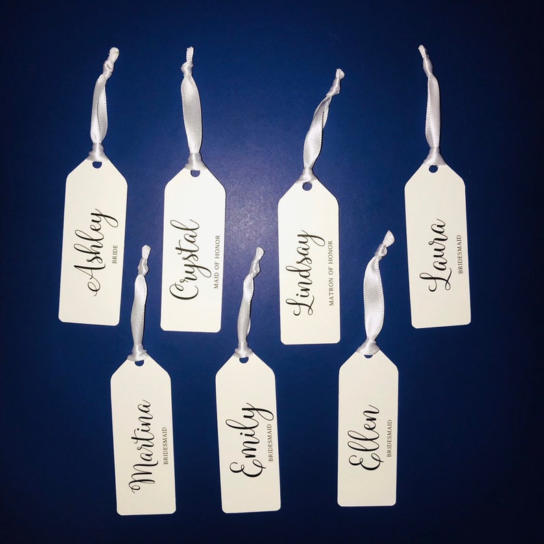 Custom Gift Tags with Ribbon Personalized Gift Tag Etsy