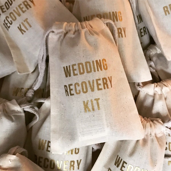 Welcome Bags - Mini Emergency Kit - Hangover Kit - I Regret Nothing - Oh Shit Kit - Wedding Bags for Guest - Party Favors - Items Included