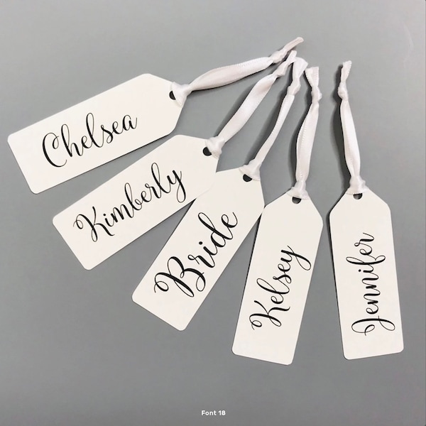 Custom Name Tags With Ribbon Etsy