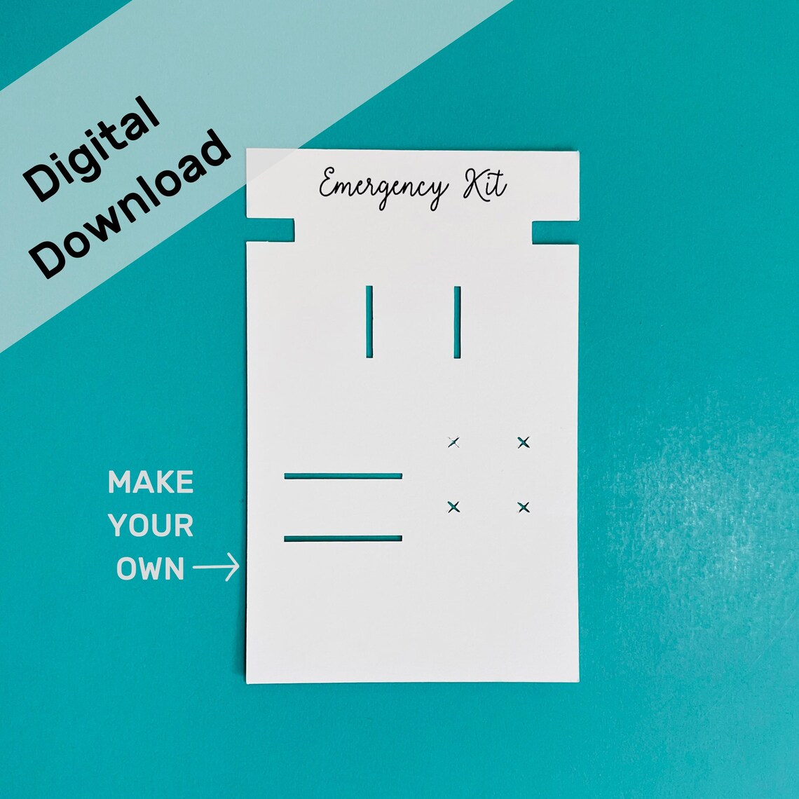 Emergency Kit Paper Design Print at Home or Use on Cricut | Etsy