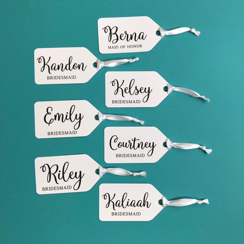 Custom Gift Tags with Ribbon Personalized Gift Tag Etsy