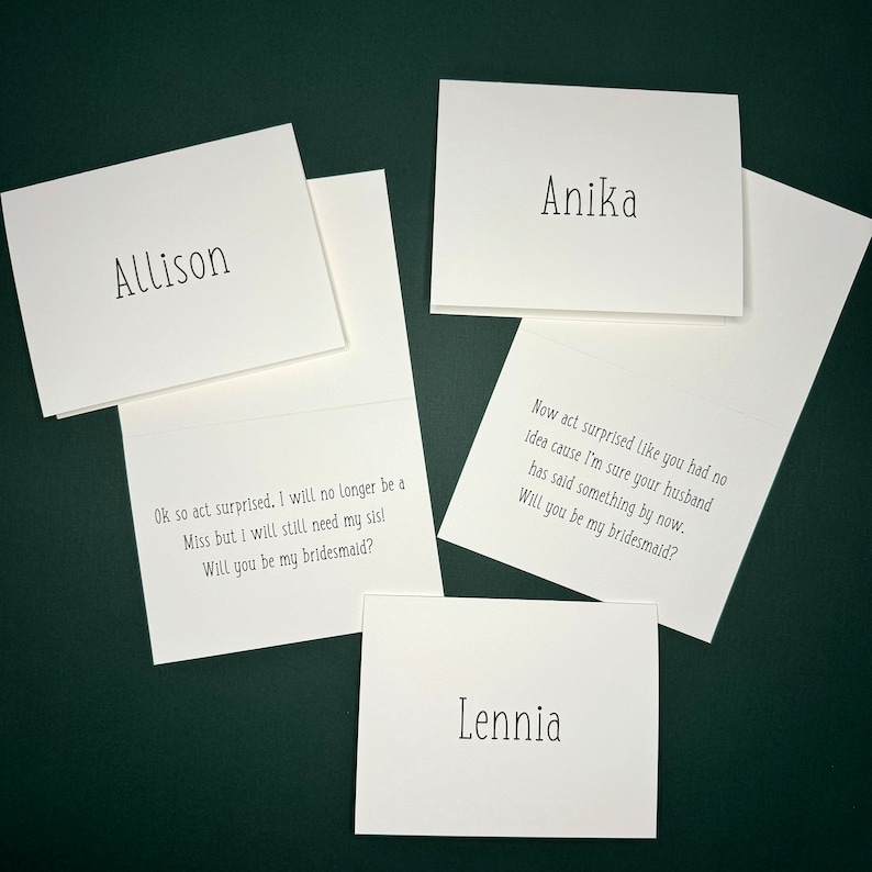 will you be my bridemaid cardCustom card - Customized cards - Personalized cards - Birthday, Anniversary, Wedding, Mother's Day -Customize - White Card - Create a Card