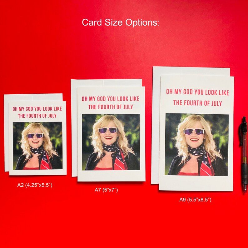 Oh my god you look like the Fourth of July Greeting Card  Etsy