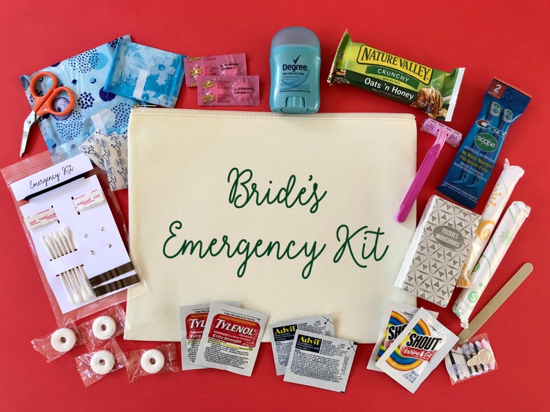 Custom Bridal Emergency Kit Large Bride Survival Kit Etsy