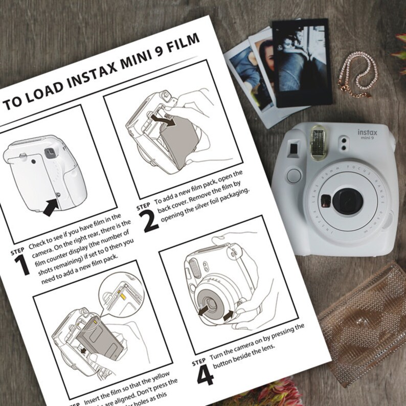 Polaroid Instax Mini 9 instructions How to change the film