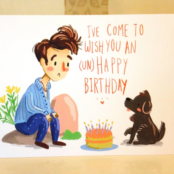 Unhappy Birthday The Smiths / Morrissey greeting card