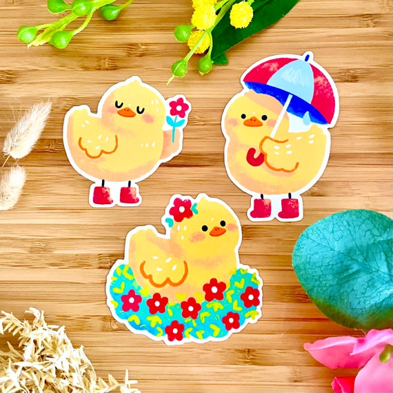 Yellow Chick Sticker Set Yellow Chick Sticker Set