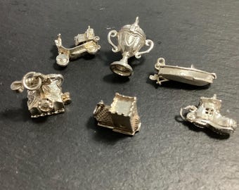 charms d'ouverture vintage en argent sterling
