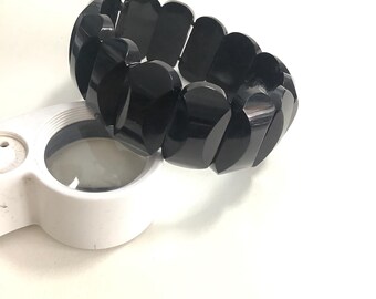 アンティークビクトリア朝のファセット加工ウィットビージェット 