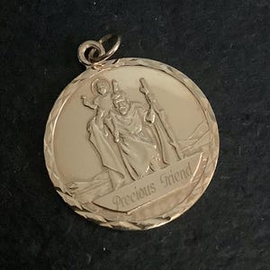 9ct gold St. Christopher pendant