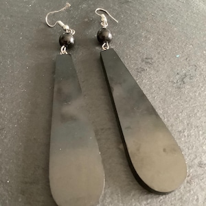 jet drop earrings