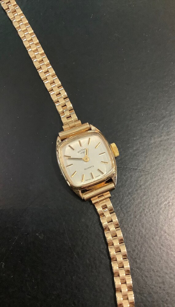 antique gold rotary ladies watch