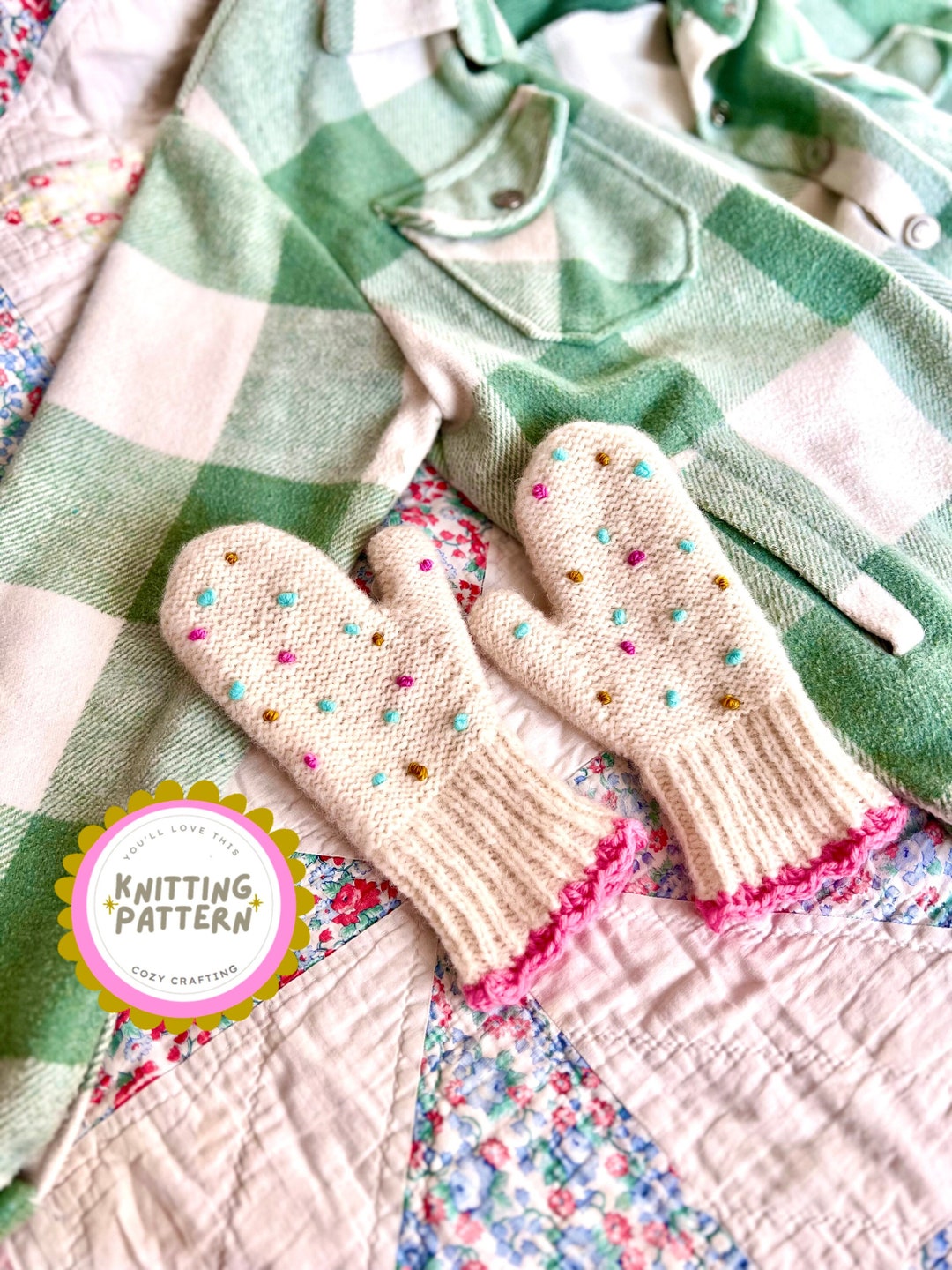 PATTERN: Super Simple Adult Mitten Knitting Pattern, Video Tutorial ...