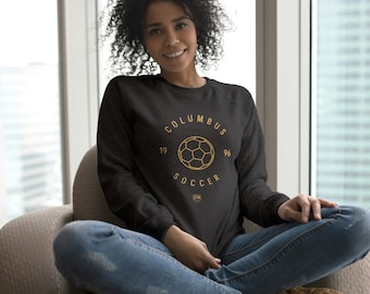 Columbus Soccer Classic Throwback Charcoal Crew Neck Sweatshirt