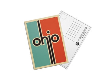 Retro Ohio 5x7 Postcard