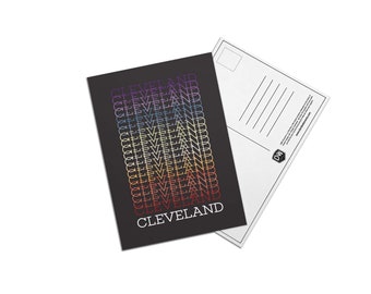 Cleveland Ohio Gradient Pride 5x7 Postcard