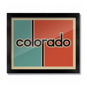 Colorado Retro Vintage Poster Print, Wall Art, Travel Poster