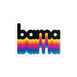 Rainbow Bama 3in Sticker: Laptop, Water bottle, Bumper Sticker Travel Sticker Decal
