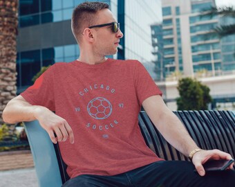 Chicago Soccer Classic Throwback Tri-Blend T-Shirt