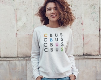 Columbus Diagonal Ohio Crew Neck Sweatshirt